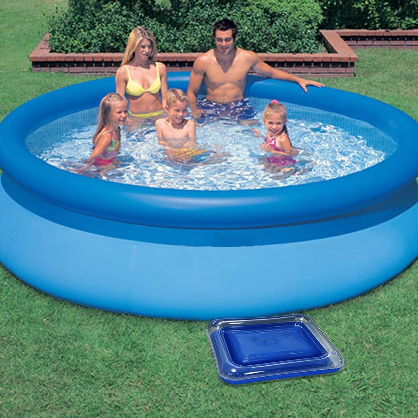 2 PCS Inflatable Pool Foot Bath Basin, Portable Foot Bath Basin, Foot Soaking Bath Basin for Pool Entry Ladder, Swimming Pool Clean Feet Pedicure Supplies
