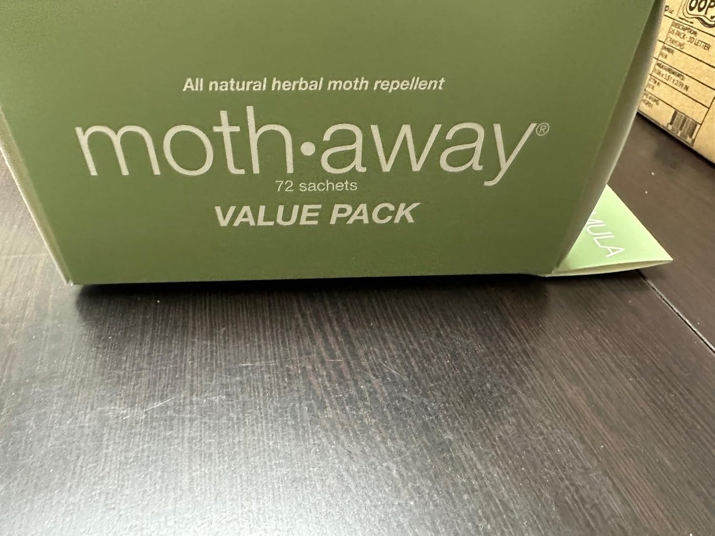 Richards Homewares Moth Away Sachets – 72-Pack Value Bundle, Natural Herbal Moth Repellent, Non-Toxic & Chemical-Free, Fresh Scent for Closets, Drawers & Storage – Made in USA