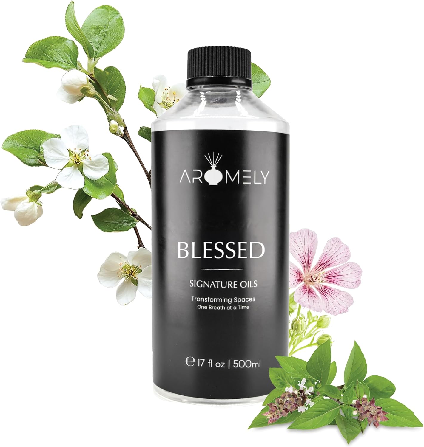 AROMELY Blessed Diffuser Oil Blend | Luxury Home Fragrance Oil for Diffusers | Inspired by Seven Seas Cruises | Signature Scent with Notes of Osmanthus, Orange Blossom, Lemon & Amber | 500ml