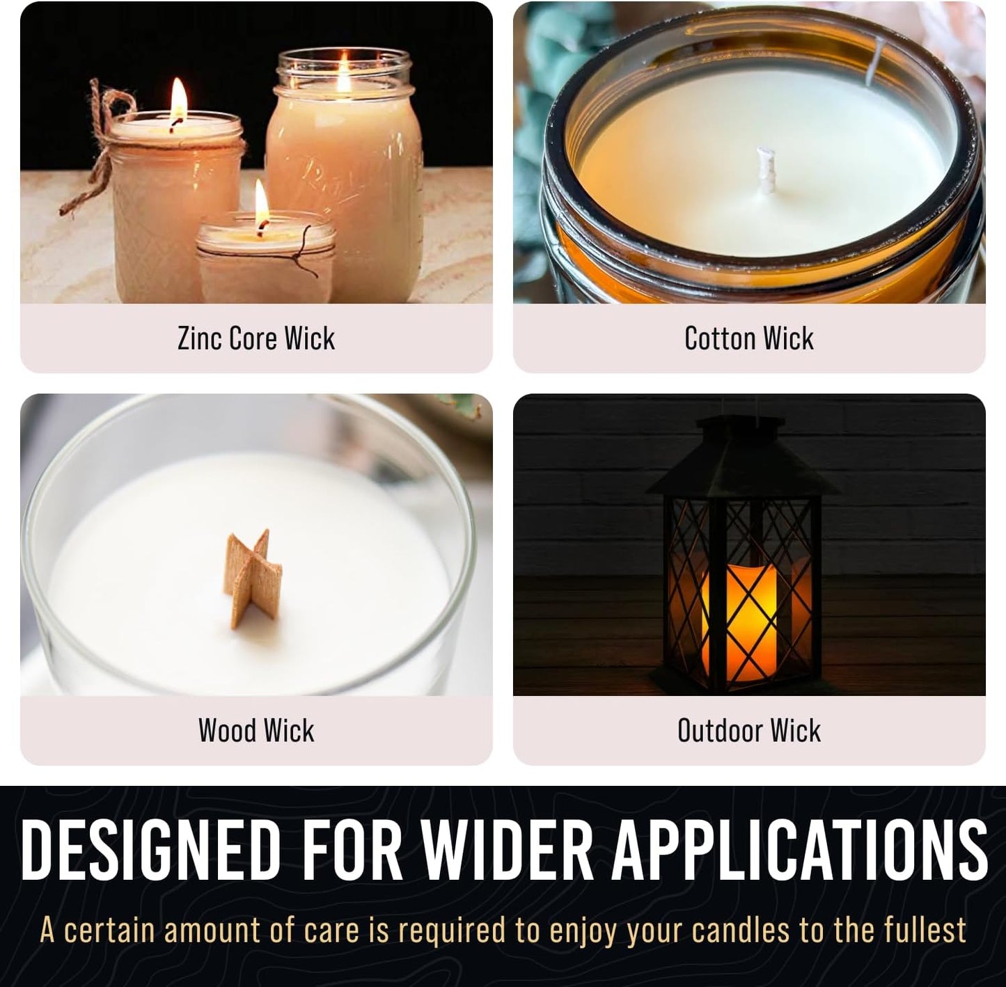 Craft911 Candle Snuffer and Wick Trimmer with Dipper 3 in 1 Candle Care Kit for Candle Lover (Black)