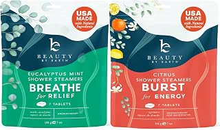 Shower Steamers Aromatherapy - USA Made with Natural Ingredients, Citrus and Eucalyptus Shower Bombs with Essential Oil, Self Care Gifts for Women & Men