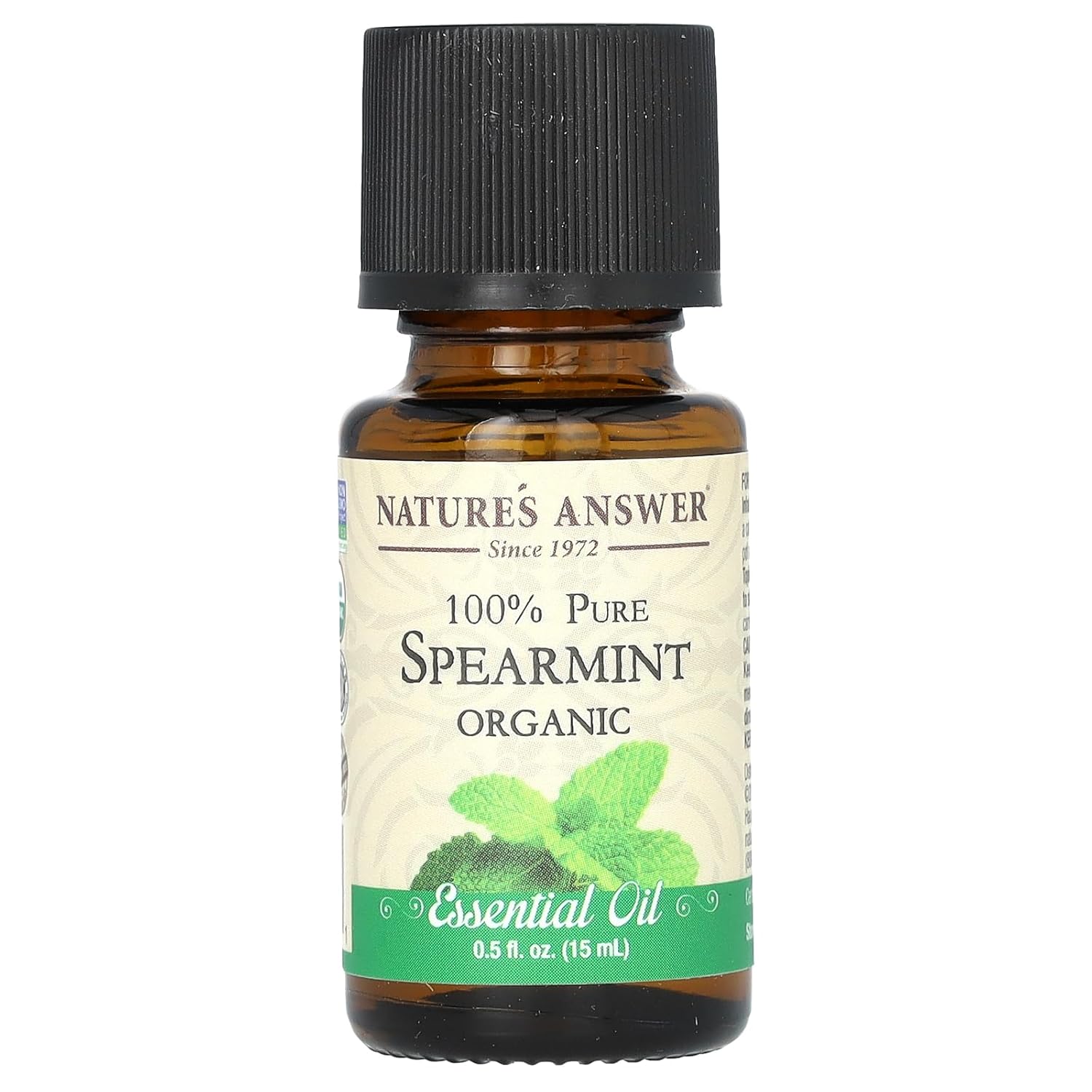 Nature's Answer 100% Pure Organic Essential Oil, 0.5-Ounce, Spearmint