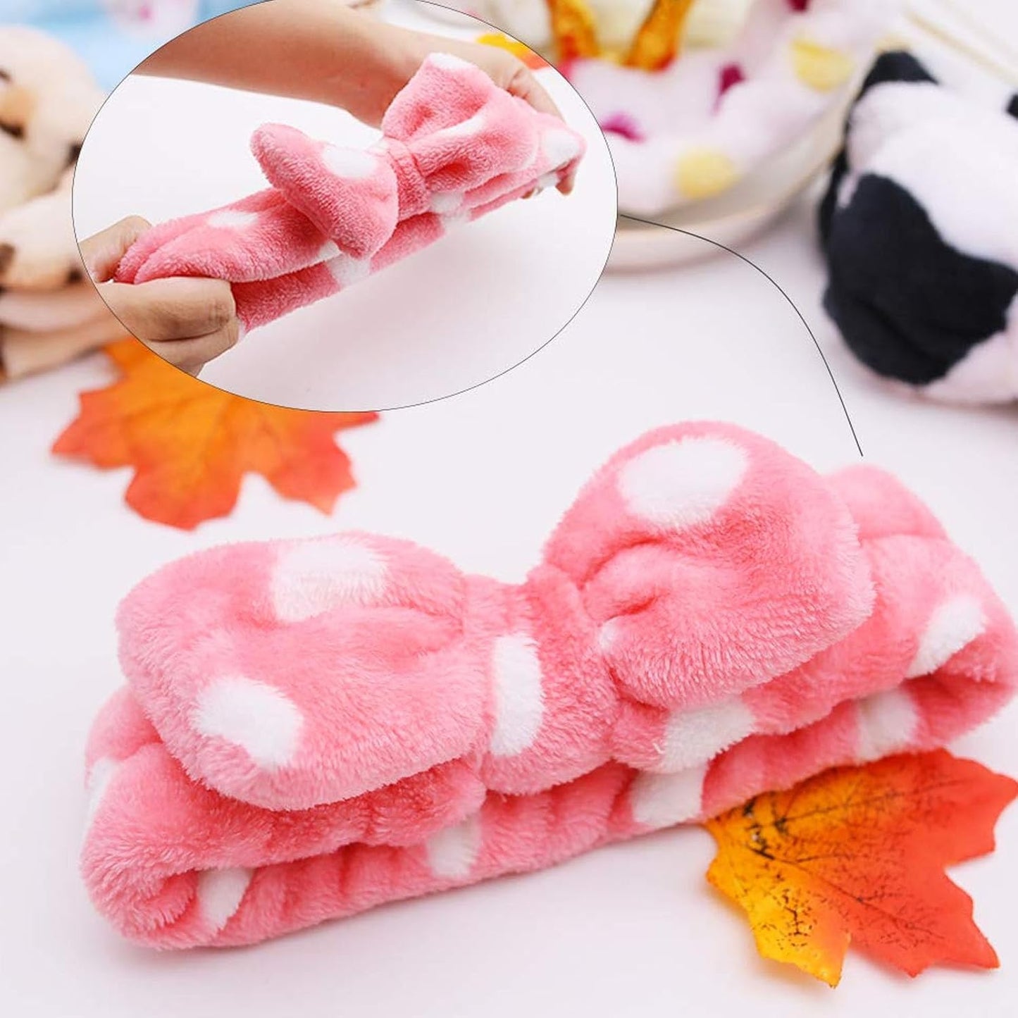 3 otters 8-Pack Spa Headband, Stocking Stuffers for Women Teen Girls, Mom, Girlfriend, Makeup Headband for Washing Face, Skincare, Spa Gifts Basket Party Supplies