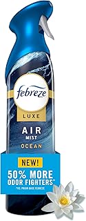 Febreze New & Improved Air Mist Ocean Air Freshener, Home and Kitchen Essentials, Odor Fighting Room Spray, 8.1 oz bottle