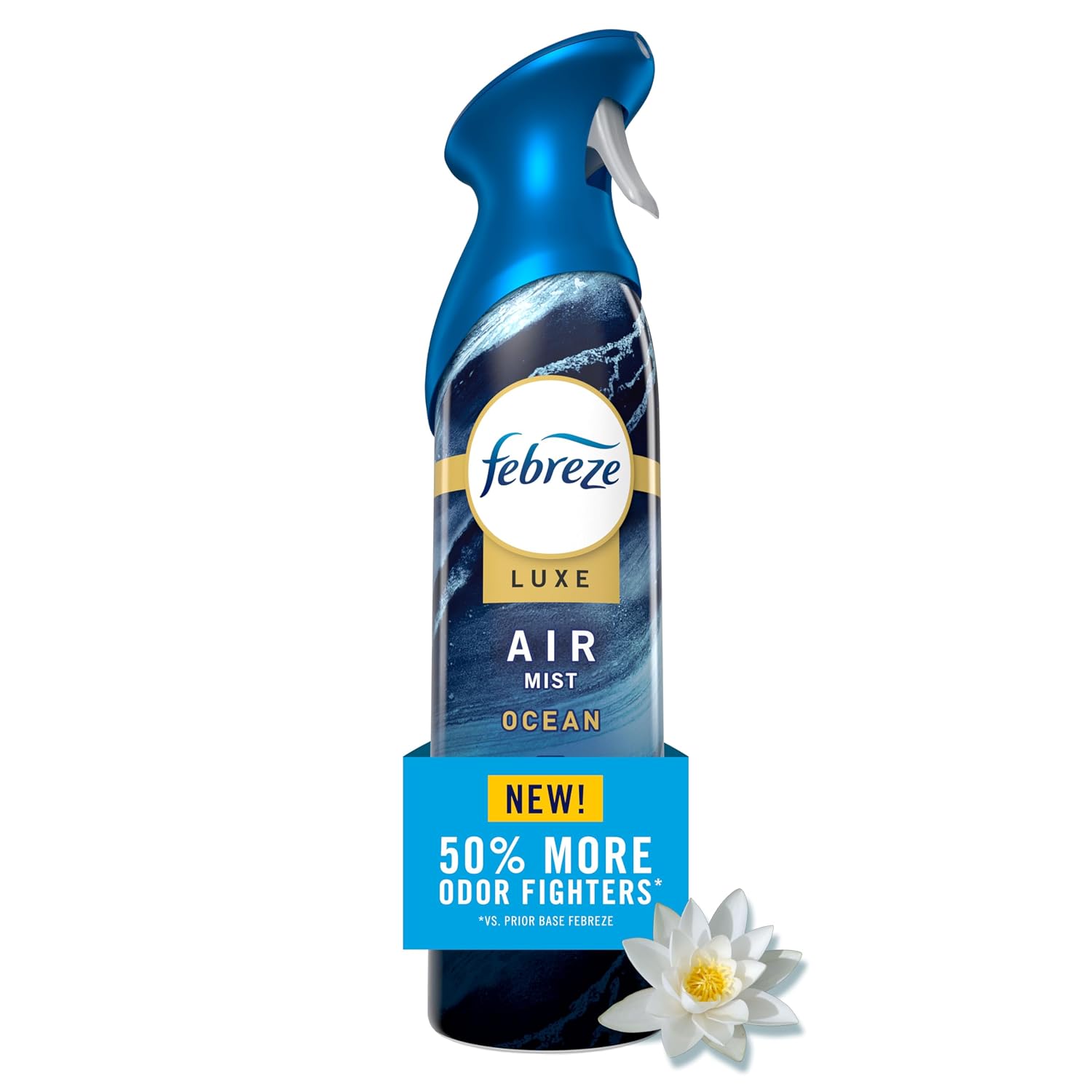 Febreze New & Improved Air Mist Ocean Air Freshener, Home and Kitchen Essentials, Odor Fighting Room Spray, 8.1 oz bottle