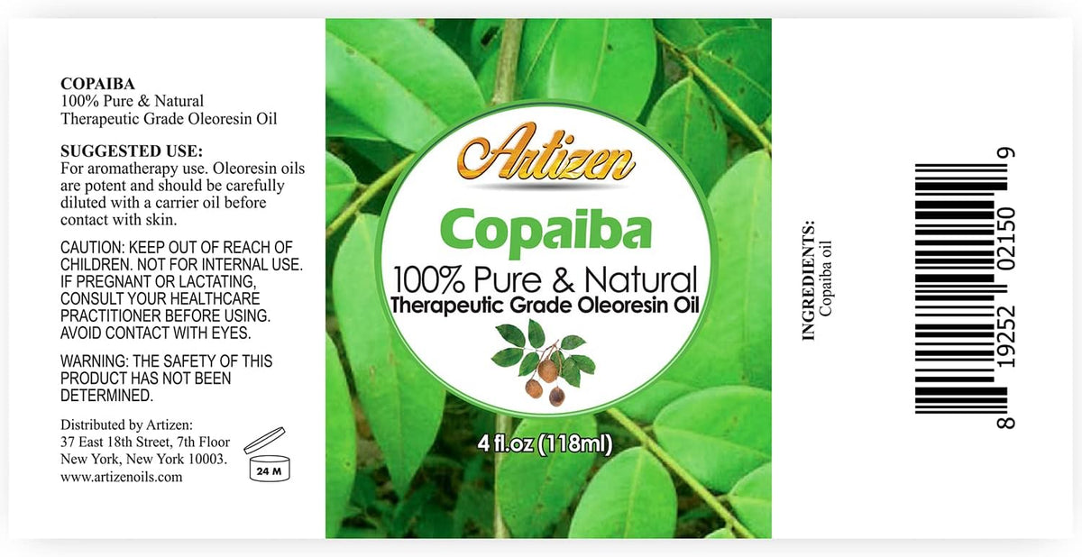 Artizen 4oz Oils - Copaiba Essential Oil - 4 Fluid Ounces