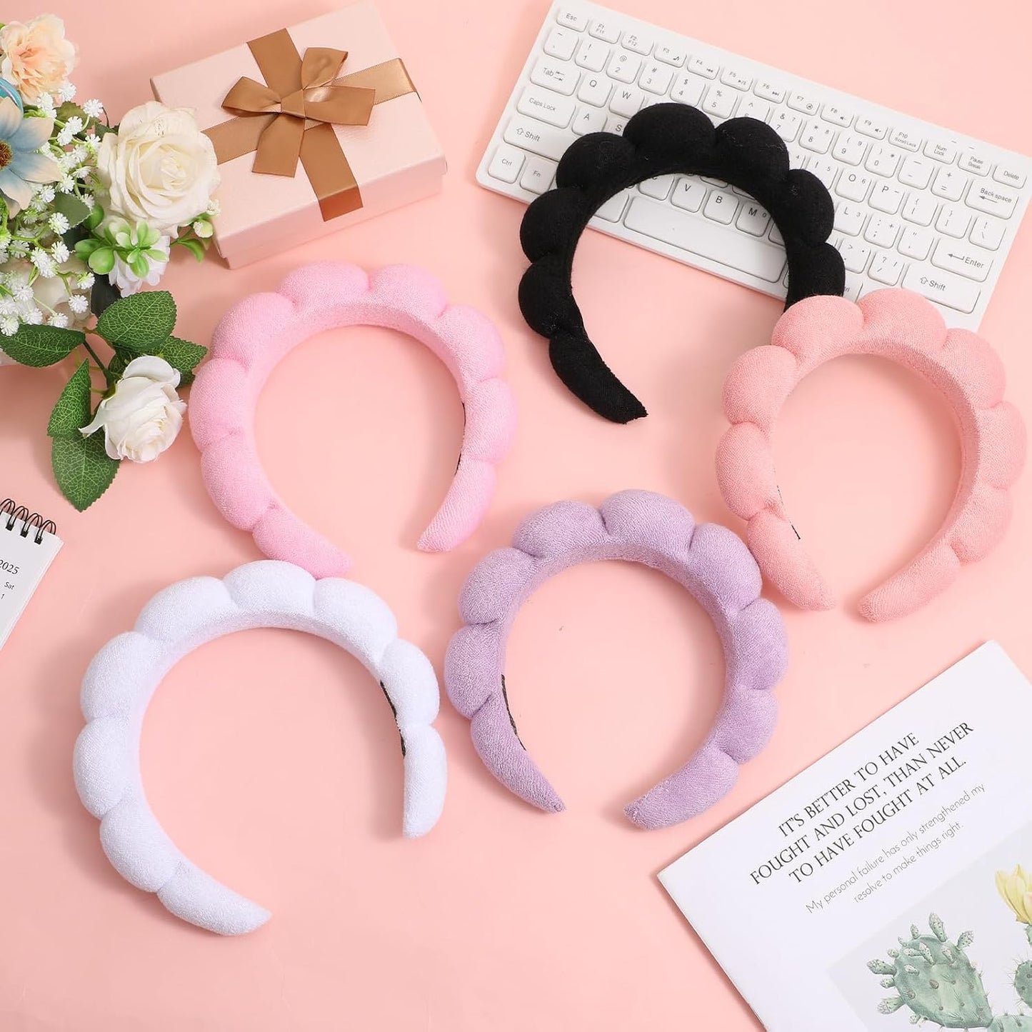 10Pcs Spa headband for Women makeup headband Bulk skincare headbands Bubble Band for Washing Face Women Puffy Hair Band for Washing Face Woman skin care headbands Headwear Hair Accessories