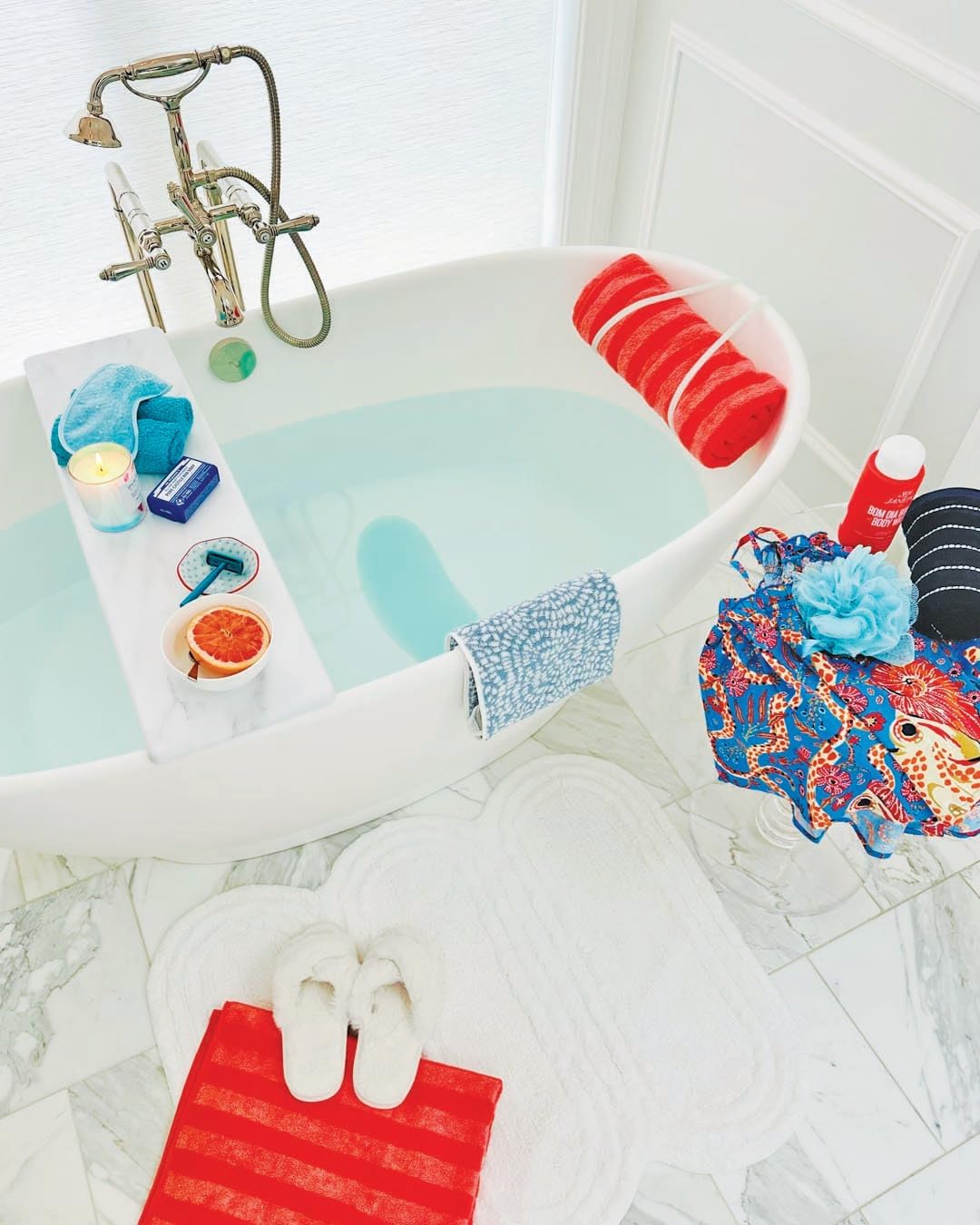 Luxury Body Stopper, Anti-Slip Spa Accessory, Holds Reclined Position in Bath to Fully Release Tension, Bathe Comfortably Hands Free, and Keep Your Hair Dry. Recline, Relax, Stay Put!