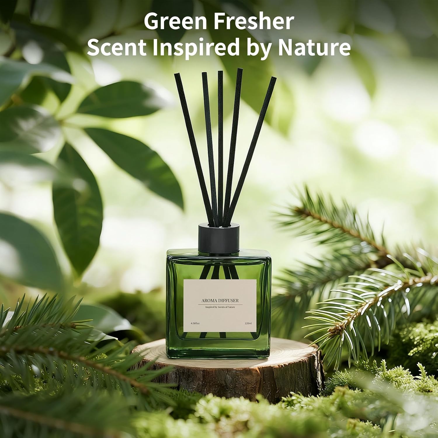 Reed Diffuser, 4 oz Vanilla Cream Scent Diffuser with 7 Sticks, 90 Days Long Lasting Reed diffusers for Home, Elegant Fragrance for Bathroom Bedroom Office Decor, Air Fresh