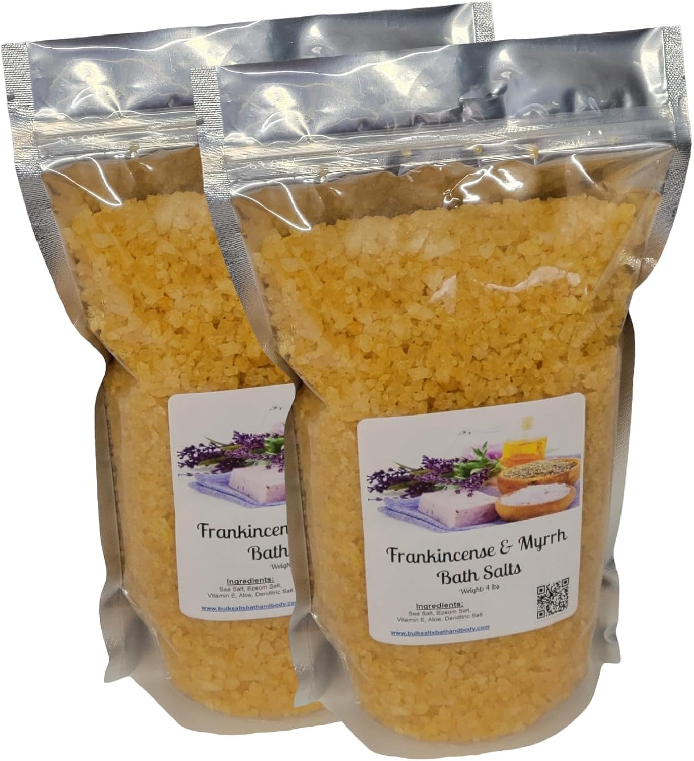 Bath Salts | 8lbs (2) 4lb Bags | Frankincense & Myrrh Scent