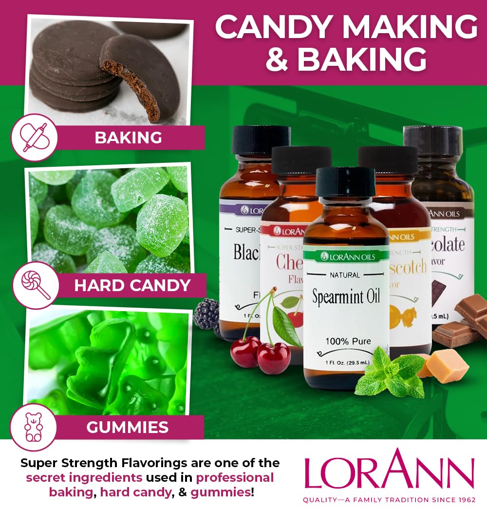 LorAnn Spearmint Oil SS Natural, 4 ounce bottle