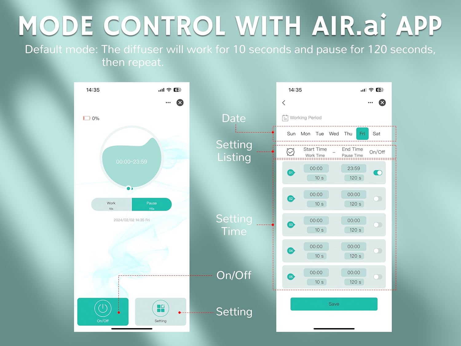 Airthereal Portable Nebulizing Scent Air Machine, 200ml Waterless Fragrance Diffuser with Cold Air Technology and Smart App Controlled - Coverage Area up to 2000 sq ft. for Large Room, Office, Hotel
