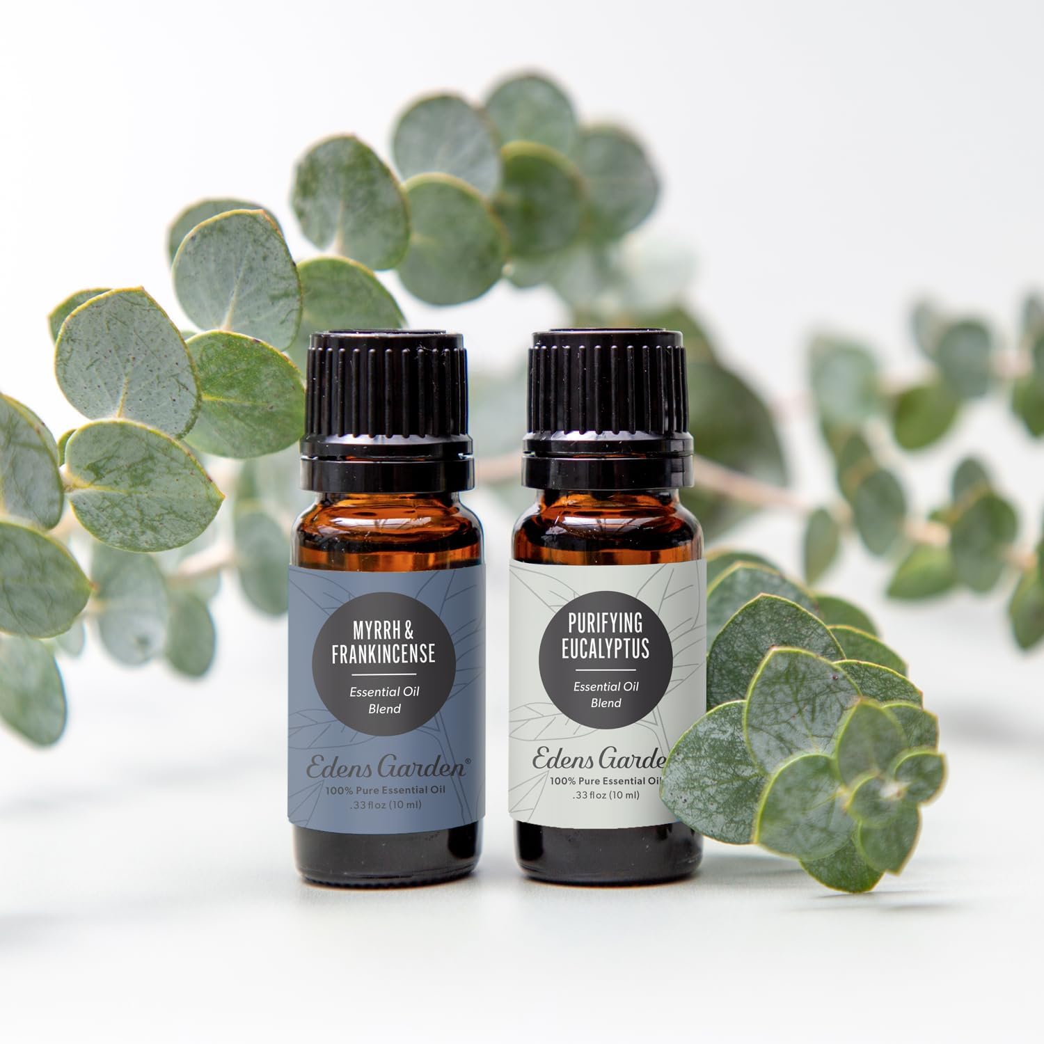 Edens Garden Myrrh & Frankincense Essential Oil Roll-On Blend- 100% Pure Premium Grade, Natural, Therapeutic, Aromatherapy, Kid & Skin Safe, The Best for Body, Gifts Pre-Diluted 10 ml (.33 fl oz)