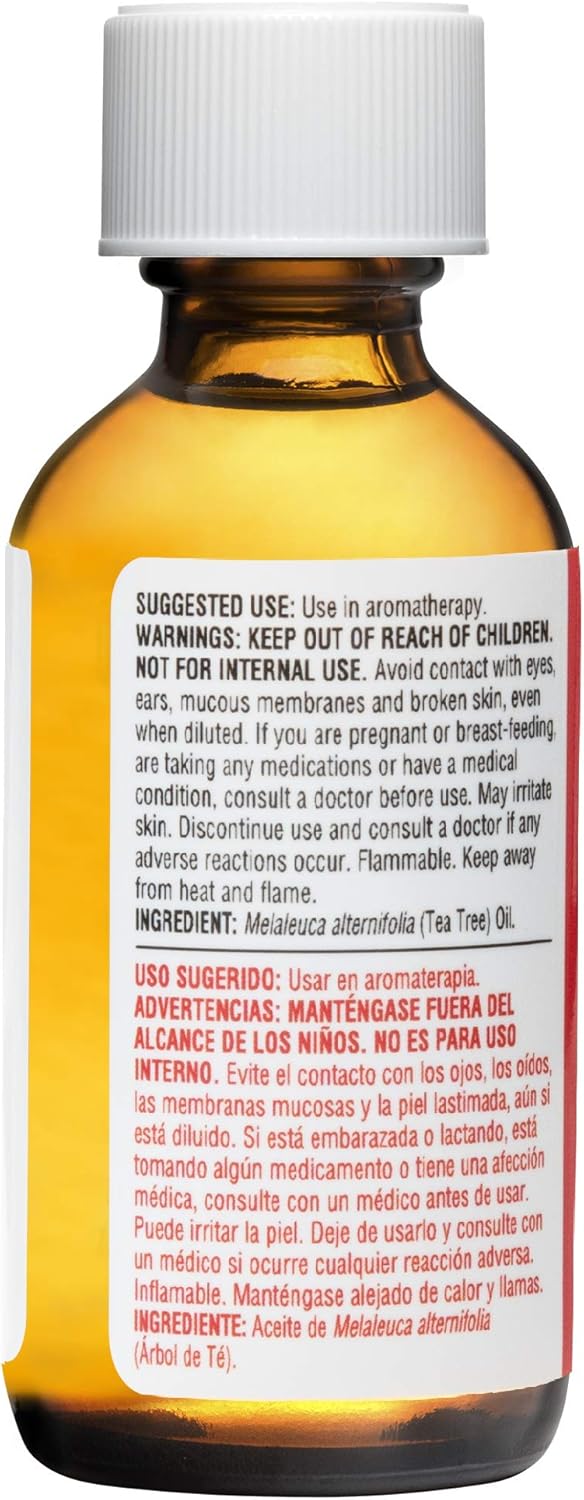 De La Cruz Tea Tree Oil - 100% Pure Tea Tree Essential Oil - Steam Distilled Tea Tree Oil for Aromatherapy - 1 FL OZ (3 Bottles)