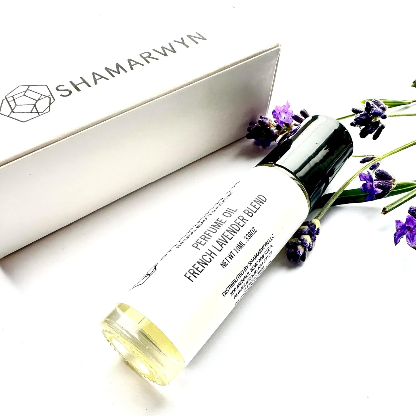 French Lavender Zen Blend Perfume Oil, Organic Jojoba Base with Botanical Lavender, Orange, Wild Marjoram & Frankincense Pure Essential Oils 10ML