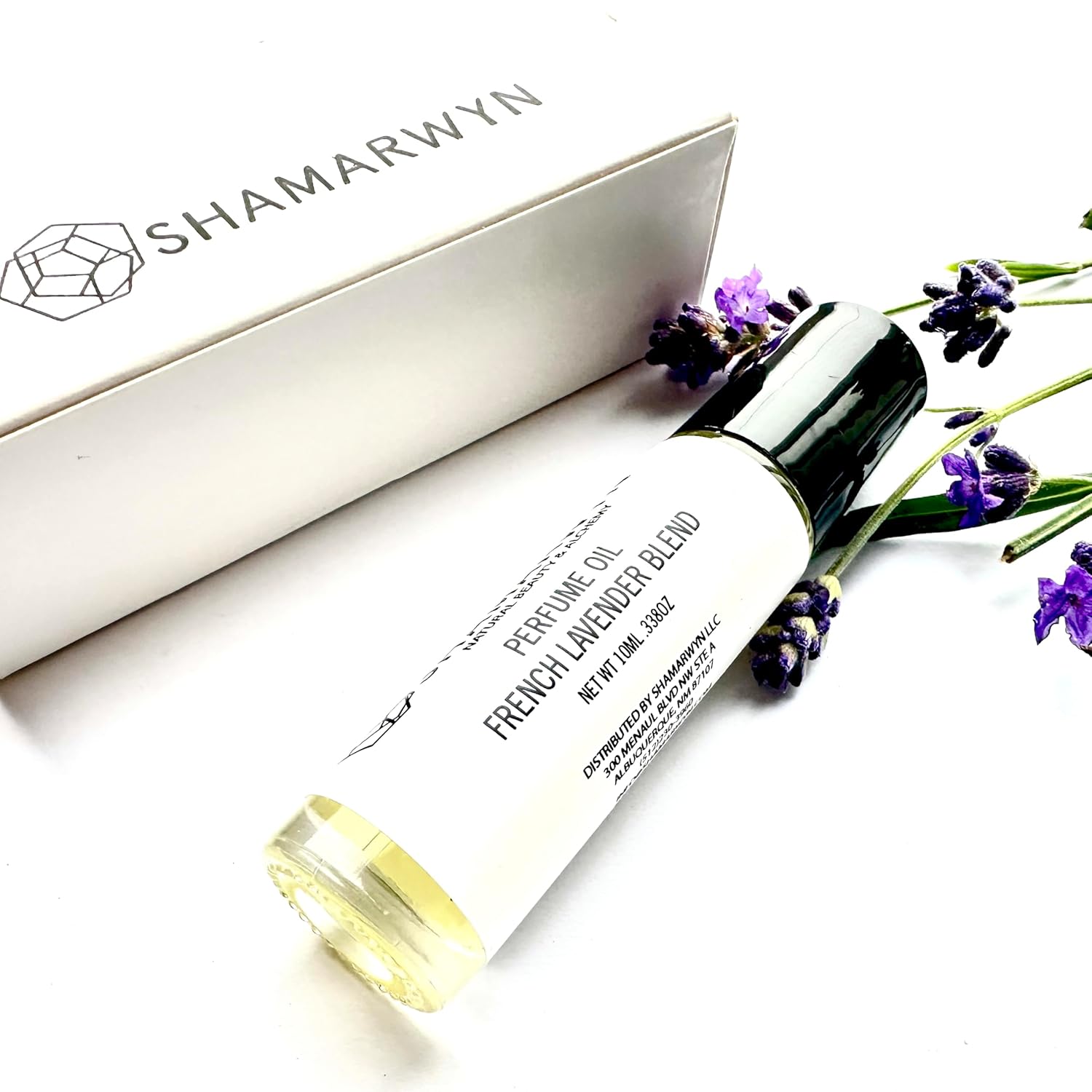 French Lavender Zen Blend Perfume Oil, Organic Jojoba Base with Botanical Lavender, Orange, Wild Marjoram & Frankincense Pure Essential Oils 10ML