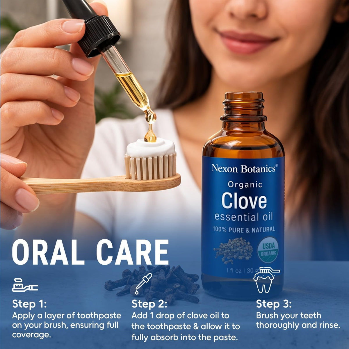 Organic Clove Essential Oil 1 Fl Oz - Pure