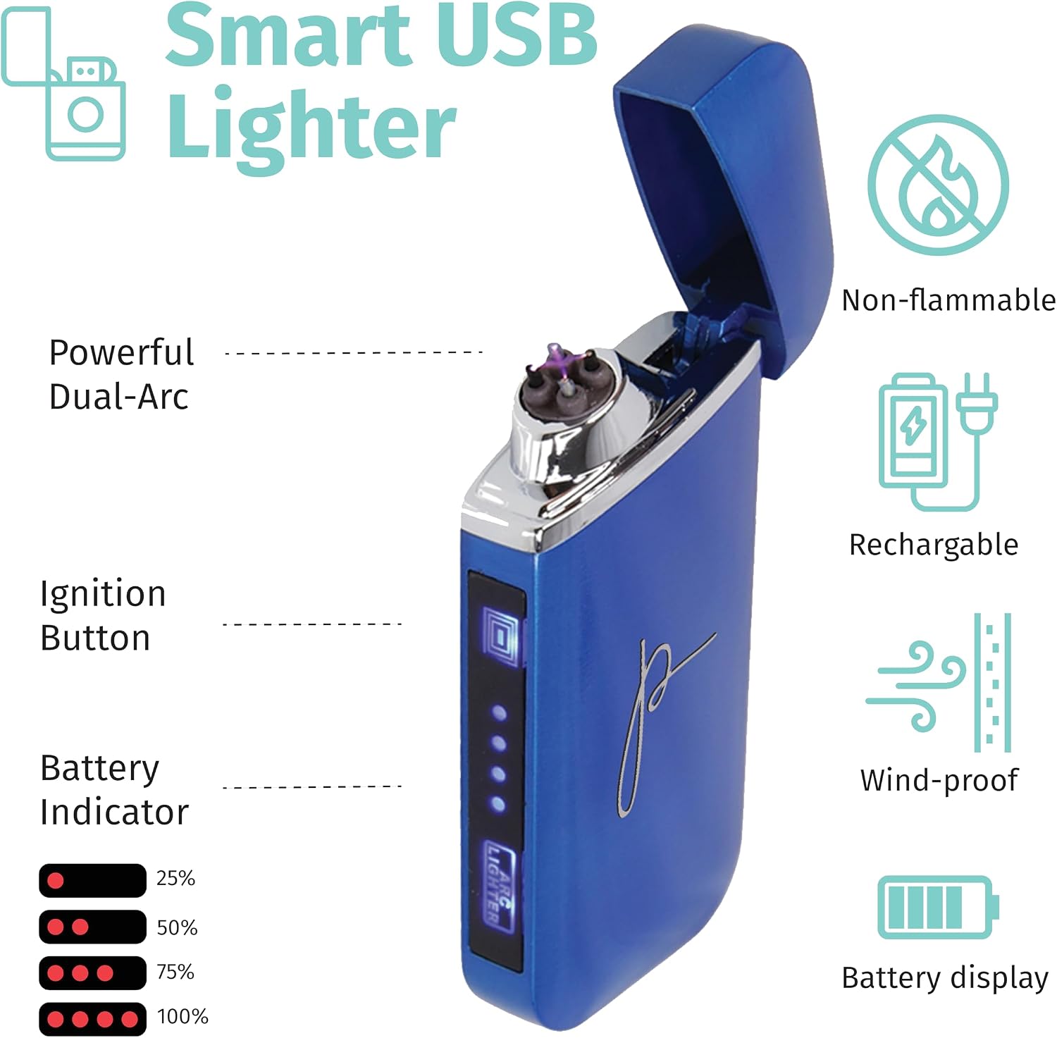 Custom Electric Lighter, USB Rechargeable Candle Lighter, Reusable Electric Lighter with Charger for Indoor and Outdoor, Camping Essential for Men and Women, Engravable Designs (Gold)