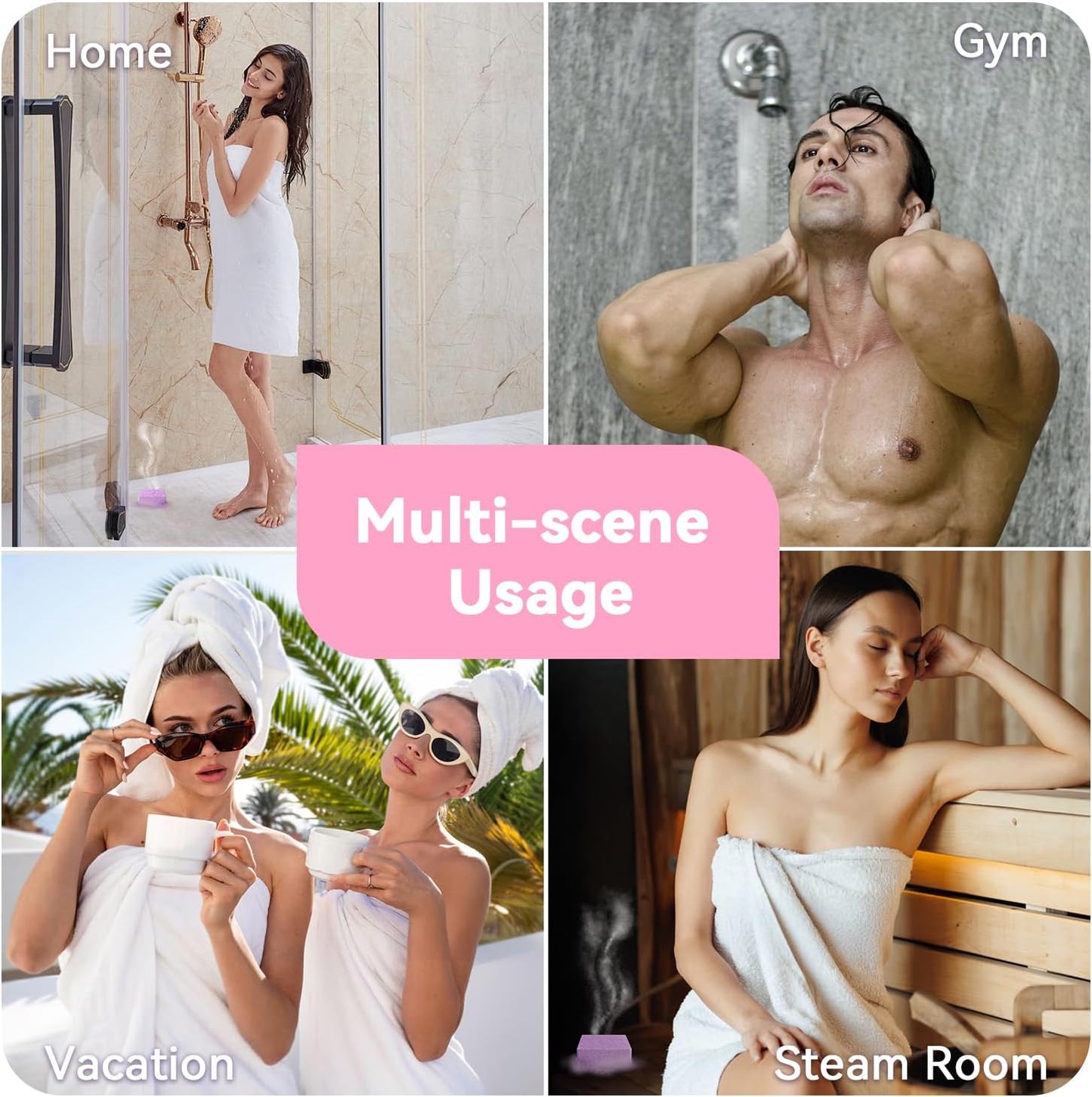 Shower Steamers Aromatherapy 6 Pack - Mother's Day for Teens & Adults, Birthday Gifts for Women - Natural Essential Oil Shower Bombs for Stress Relief & Relaxation, Home Spa Self-Care