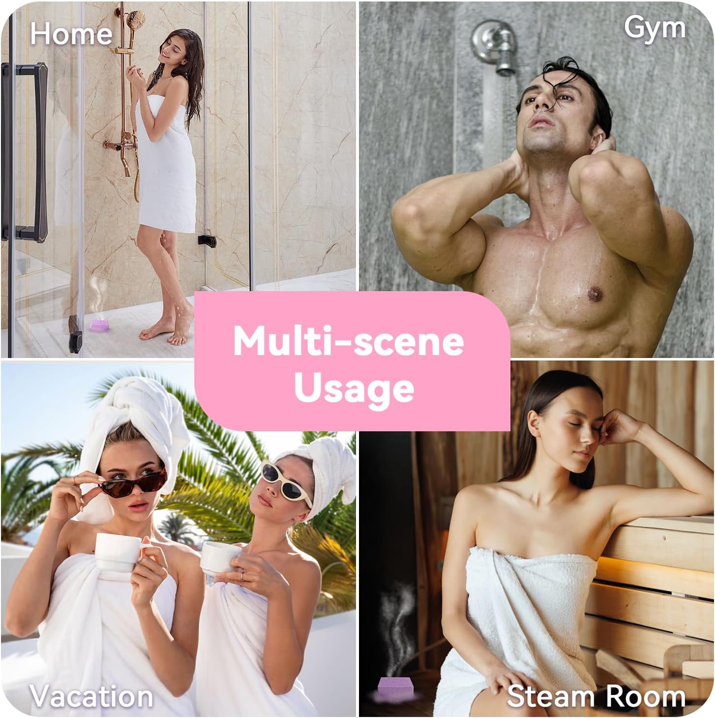 Shower Steamers Aromatherapy 6 Pack - Mother's Day for Teens & Adults, Birthday Gifts for Women - Natural Essential Oil Shower Bombs for Stress Relief & Relaxation, Home Spa Self-Care