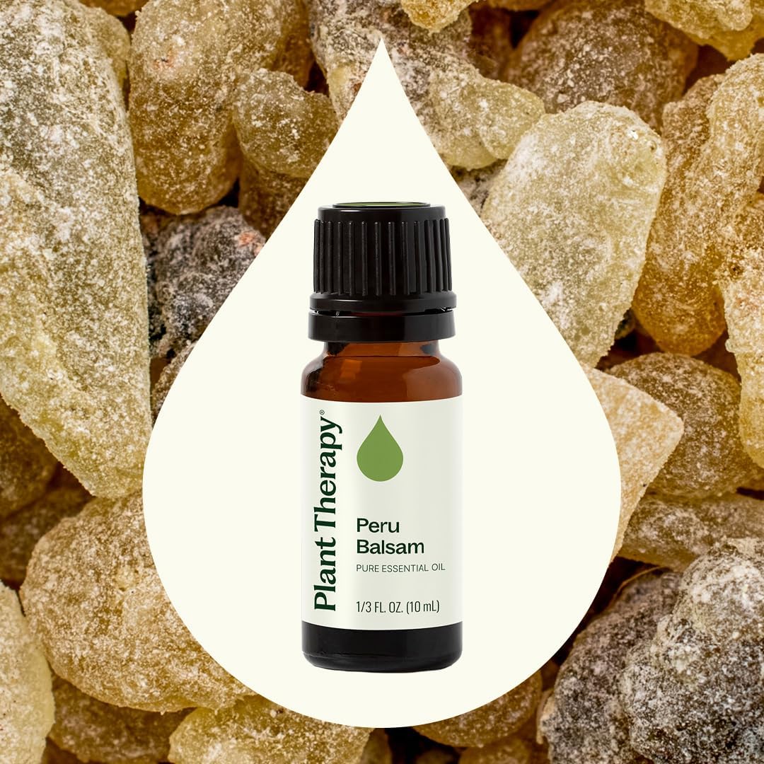 Plant Therapy Peru Balsam Essential Oil 10 mL (1/3 oz) 100% Pure, Undiluted, Calming Aromatherapy for Emotional Balance and Clear Breathing