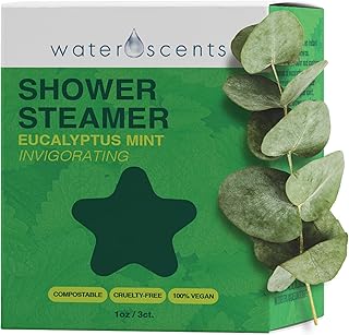 Eucalyptus Shower Steamer Mist – Aromatherapy Flower Fizzy with Spearmint Essential Oils – Vegan, Natural, & Handmade in USA | 3pks