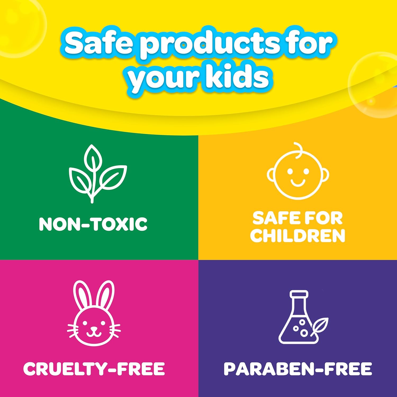 Crayola Scented Bath Bombs for Kids (7 Count), Non-Toxic, Stain Free, Multi-Colored Fizzy Bath Bombs with Grape, Lemon, Cotton Candy & Bubblegum Scents