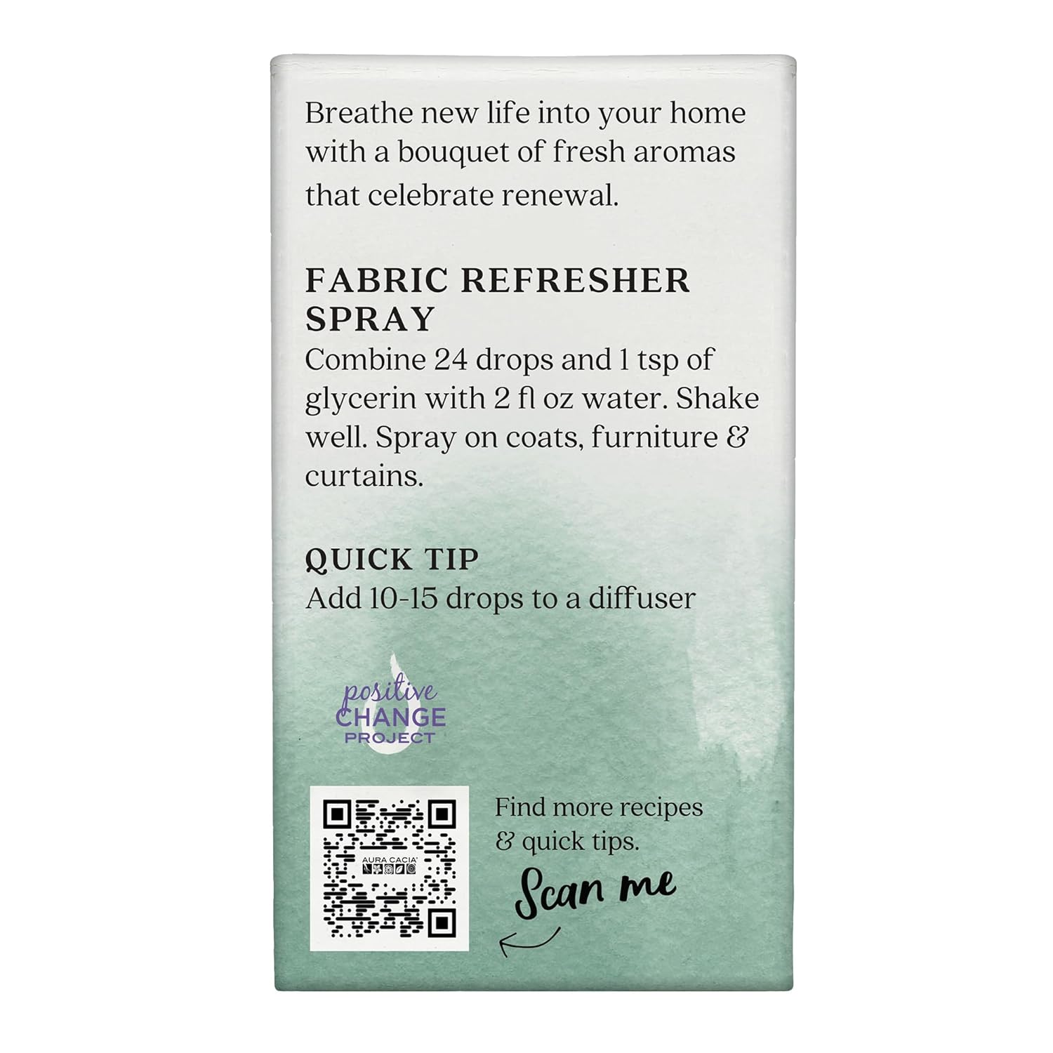 Aura Cacia Fresh Essential Oil Blend, Boxed 0.25 fl. oz. - Light Aroma, No Synthetic Fragrances