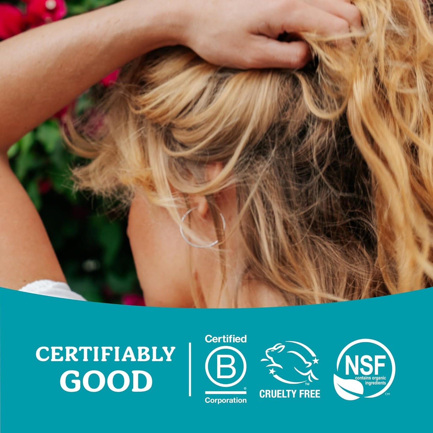 Badger Organic Argan Hair Oil, Restore a Healthy Shine to Dry Brittle Hair, Organic Moroccan Argan Oil Hair Moisturizer/Hair Serum, 2 fl oz Glass Bottle