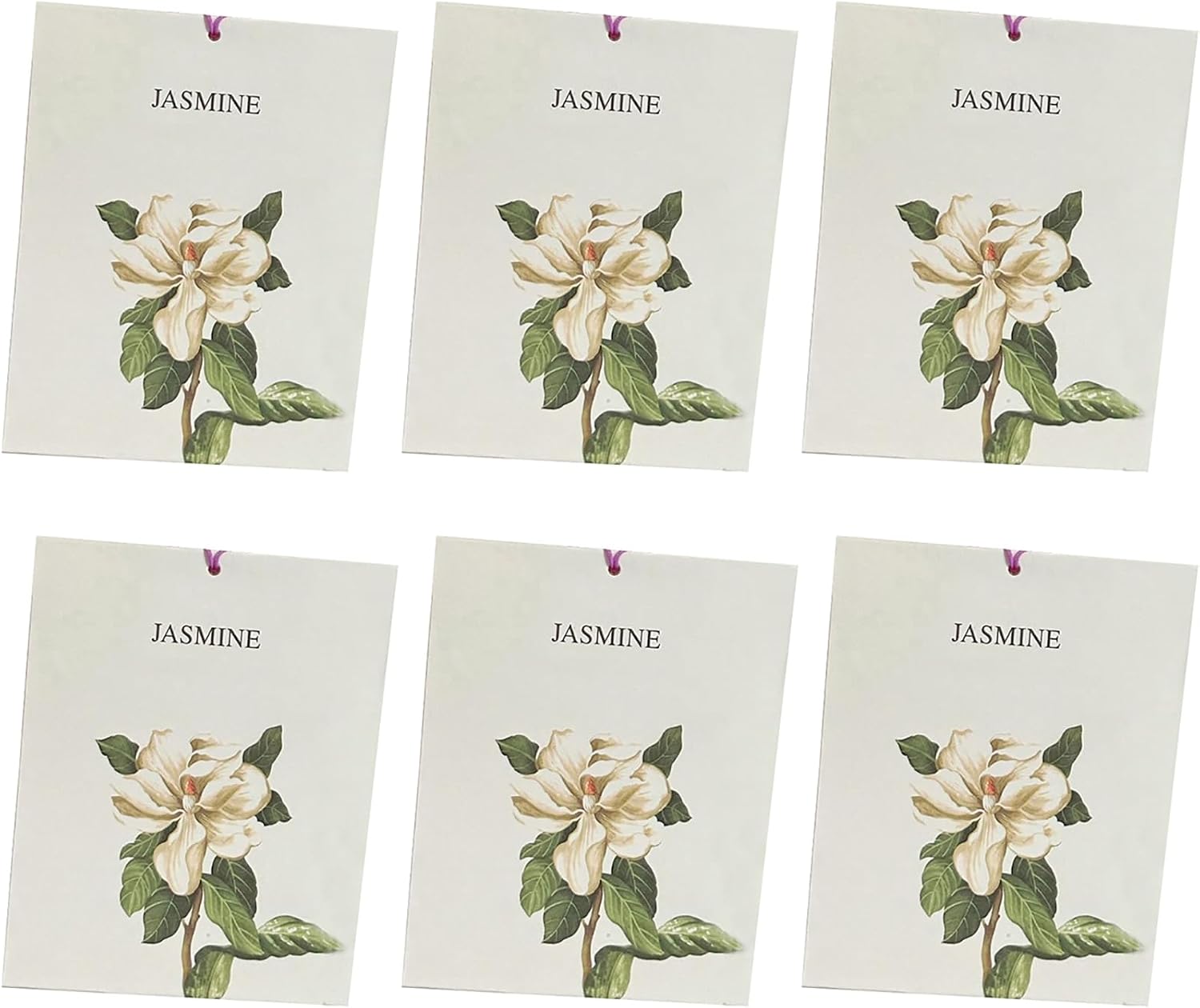 Jasmine Sachets, Fresh Scents Sachet Packets, Hanging Scent, Lavender Bags for Drawers and Closets, Closet Decor, Prayer Closet Essentials, Sachets Bags Drawer Deodorizers Home Fragrance, 6 Packs