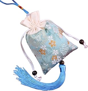 Chinese Medicine sachets, Wormwood Roses, Dried Flowers, Mugwort Leaves, Lemons, Lavender, Chinese Herbal Medicine, DIY Sachets, Portable sachets (Calm The Mind Light Blue)