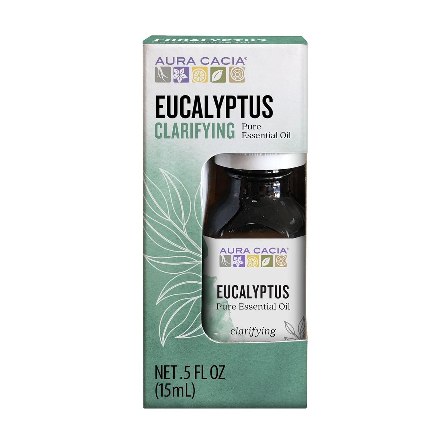 Aura Cacia Eucalyptus Essential Oil, Boxed, 0.5 Ounce