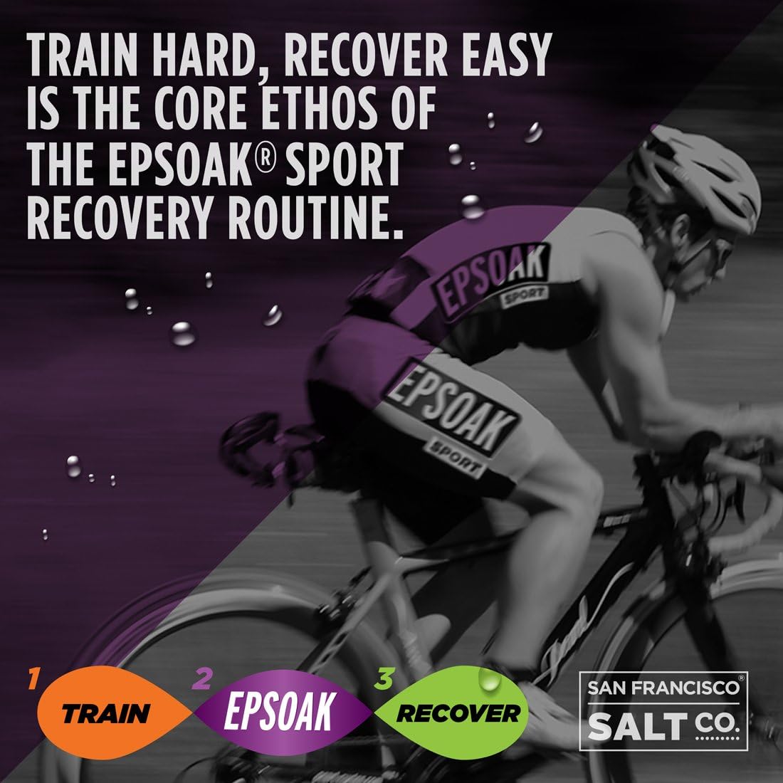 Epsoak Sport Epsom Salt 5 lb. USP Magnesium Sulfate with Lavender Scent Resealable Epsom Salt Bag, Made in The USA, Cruelty-Free Certified