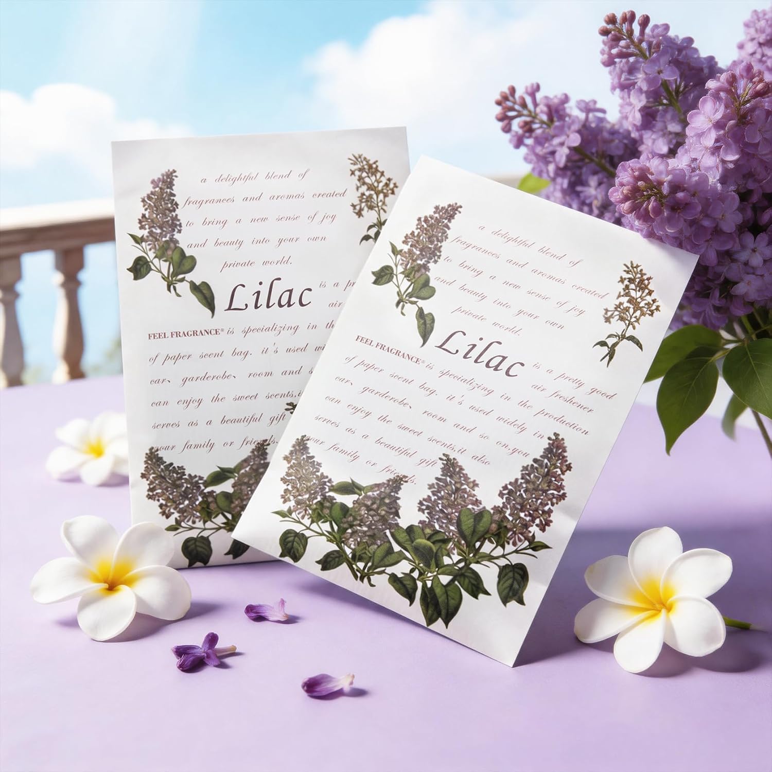 Scented Sachet for Drawers and Closets,Lot of 8 (Lilac)