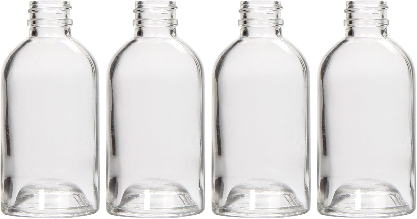 Hosley Reed Diffuser Bottles Set of 4 (85 ml) – Refillable Glass Empty Bottles for Essential Oils, Home Fragrance, Aromatherapy & Décor