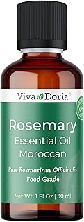 Viva Doria Rosemary Essential Oil, 100% Pure, Natural Essential Oil, Undiluted, for Aromatherapy | Food Grade, 30 mL (1 Fluid Ounce)