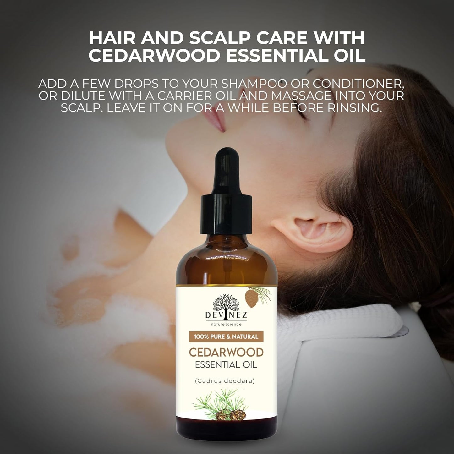 Devinez Cedarwood Essential Oil 30ml/ 1.01 Fl Oz | 100% Natural| for Aromatherapy & Hair Care