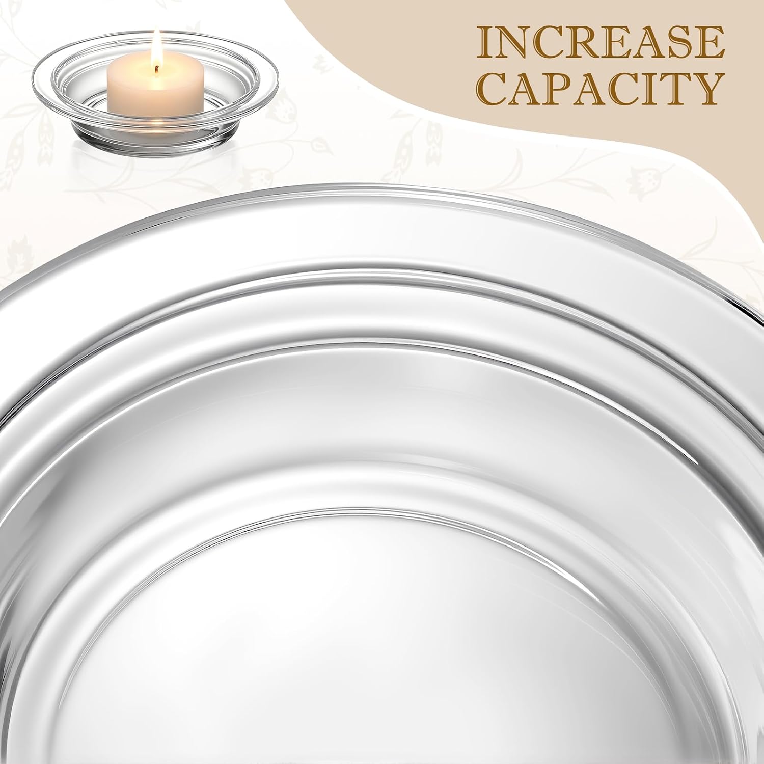 2Pcs Replacement Wax Heating Tray, 4.5in Glass Aromatherapy Tray Candle Melt Bowl, Wax Warmer Dish Oil Warming Plate, Candle Melting Burner Accessories Oil Warmers for Scents Heating