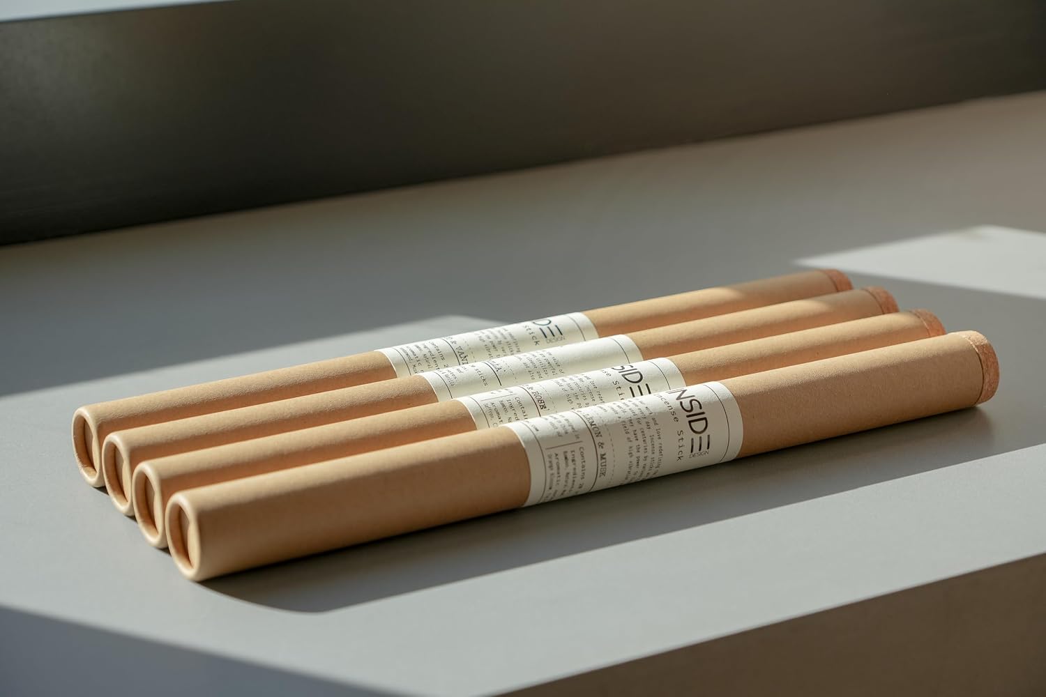 Leather & Wood Incense Sticks – 11 Inch, Long Lasting (Up to 1 Hour Burn), Low Smoke, Clean Burn, Lab-Tested – 20 Sticks – Inside Design