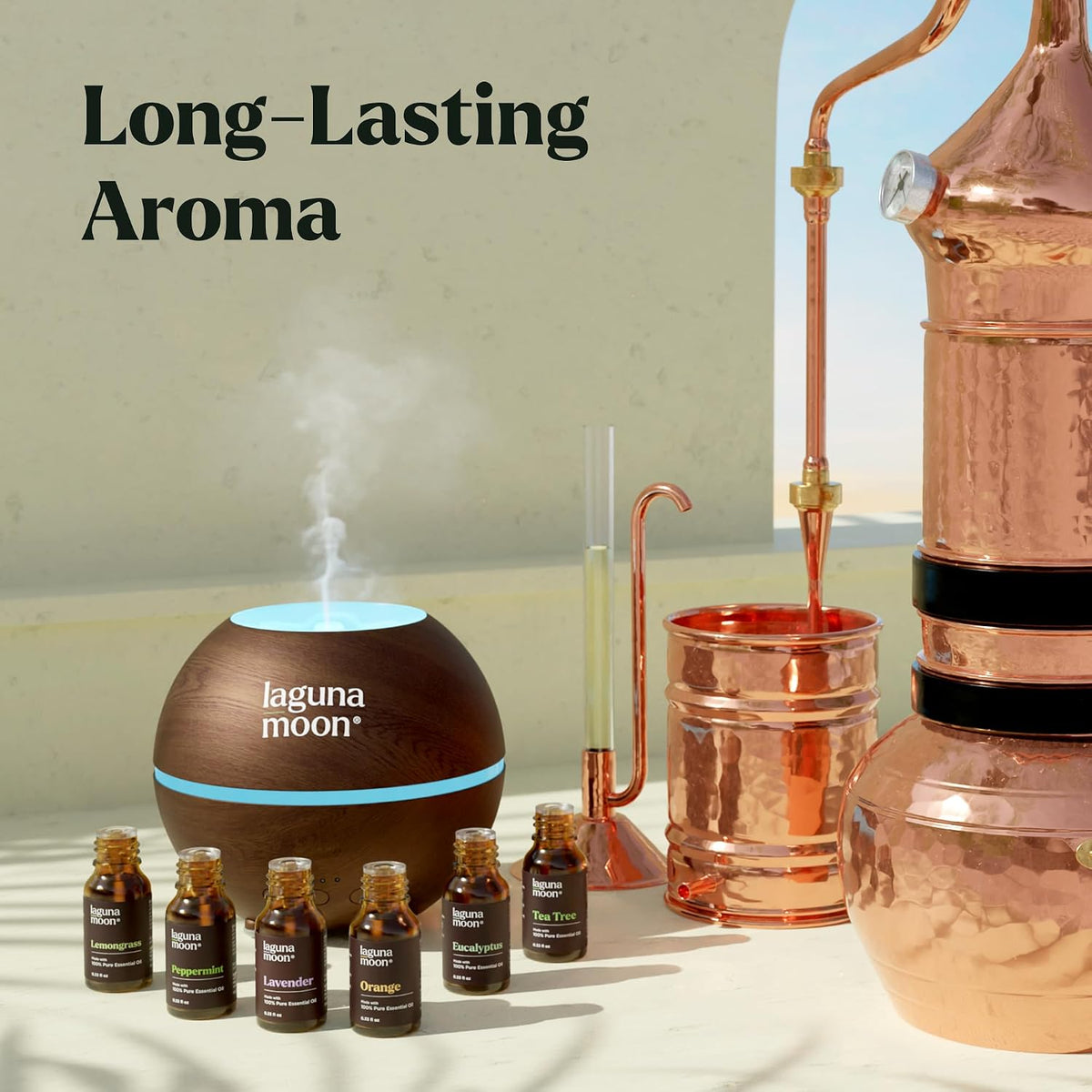 Lagunamoon Essential Oils Aromatherapy Set - 6 Oils for Diffusers