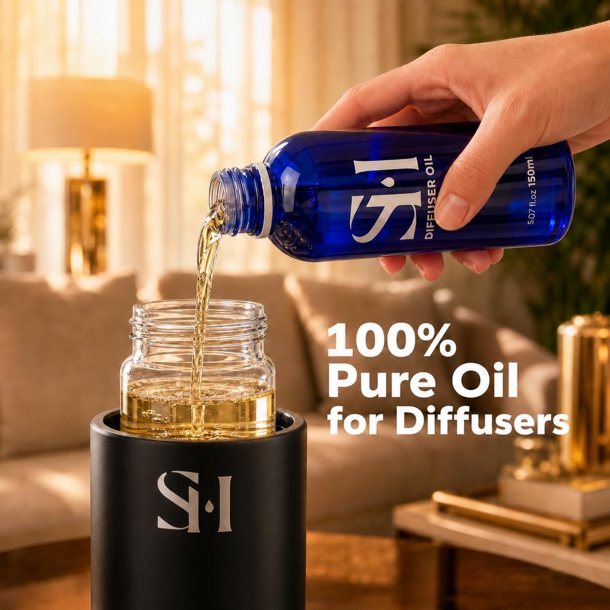 Inspired by 6-Star Hotel Dubai DB04 Hotel Scent Diffuser Oil | 5.07 Fl oz (150 ml) - Waterless Diffuser Oil Refill & Highly Concentrated Fragrance Oil, Diffuser Oil Scents, Hotel Oil Diffuser