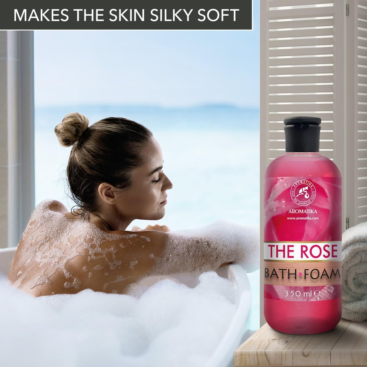 Bath Foam - Lavender, Rose, Ylang Ylang - Set 3 x 11.8 Fl Oz - Body Care - Beauty - Bathing - Body Care - Wellness - Relax - Aromatherapy - Spa - Aroma - Bubble Baths