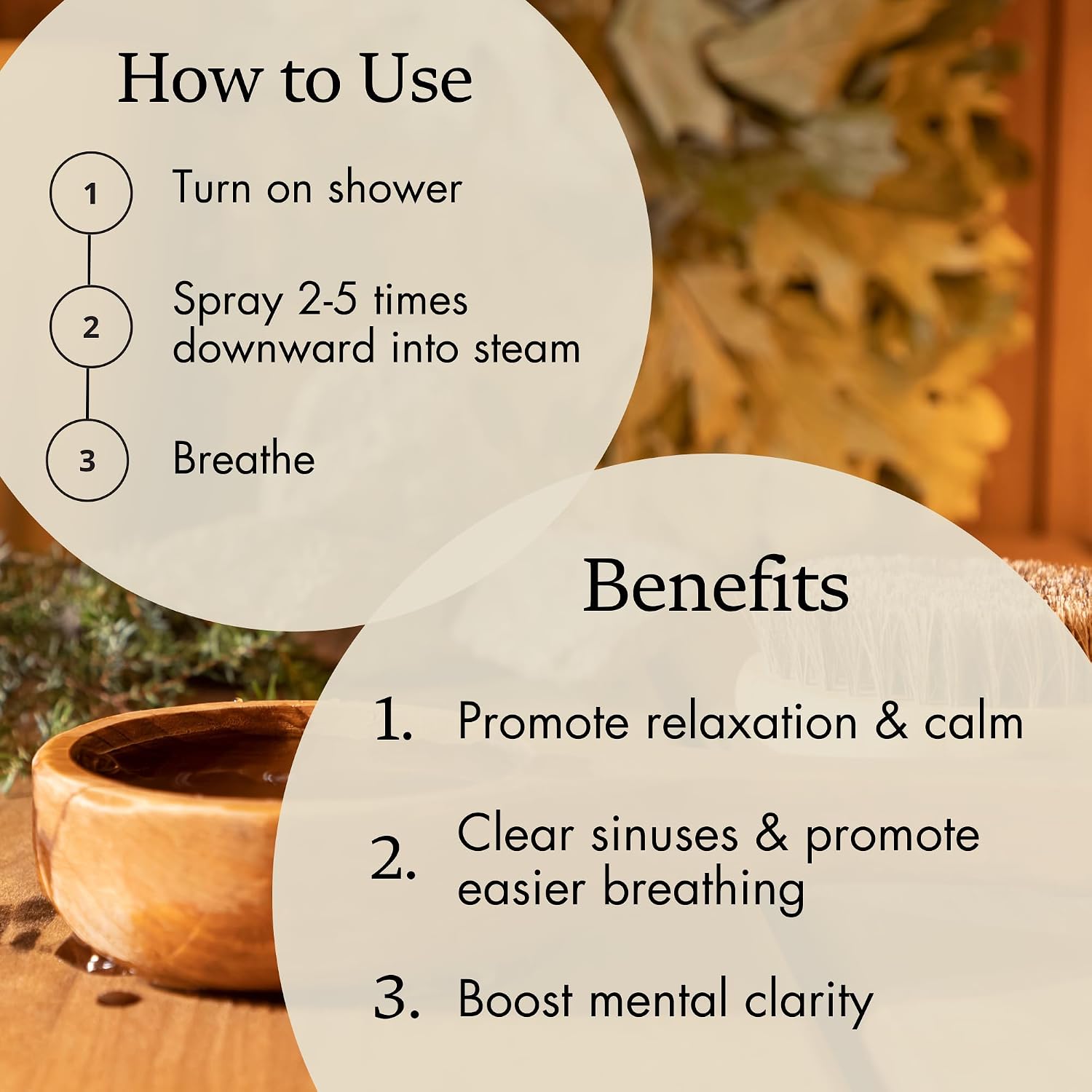Eucalyptus Shower Spray - 100% Pure Eucalyptus Spray, Spa-Grade Aromatherapy Shower Mist - Essential Oil Steamer, Made in USA (2 oz)