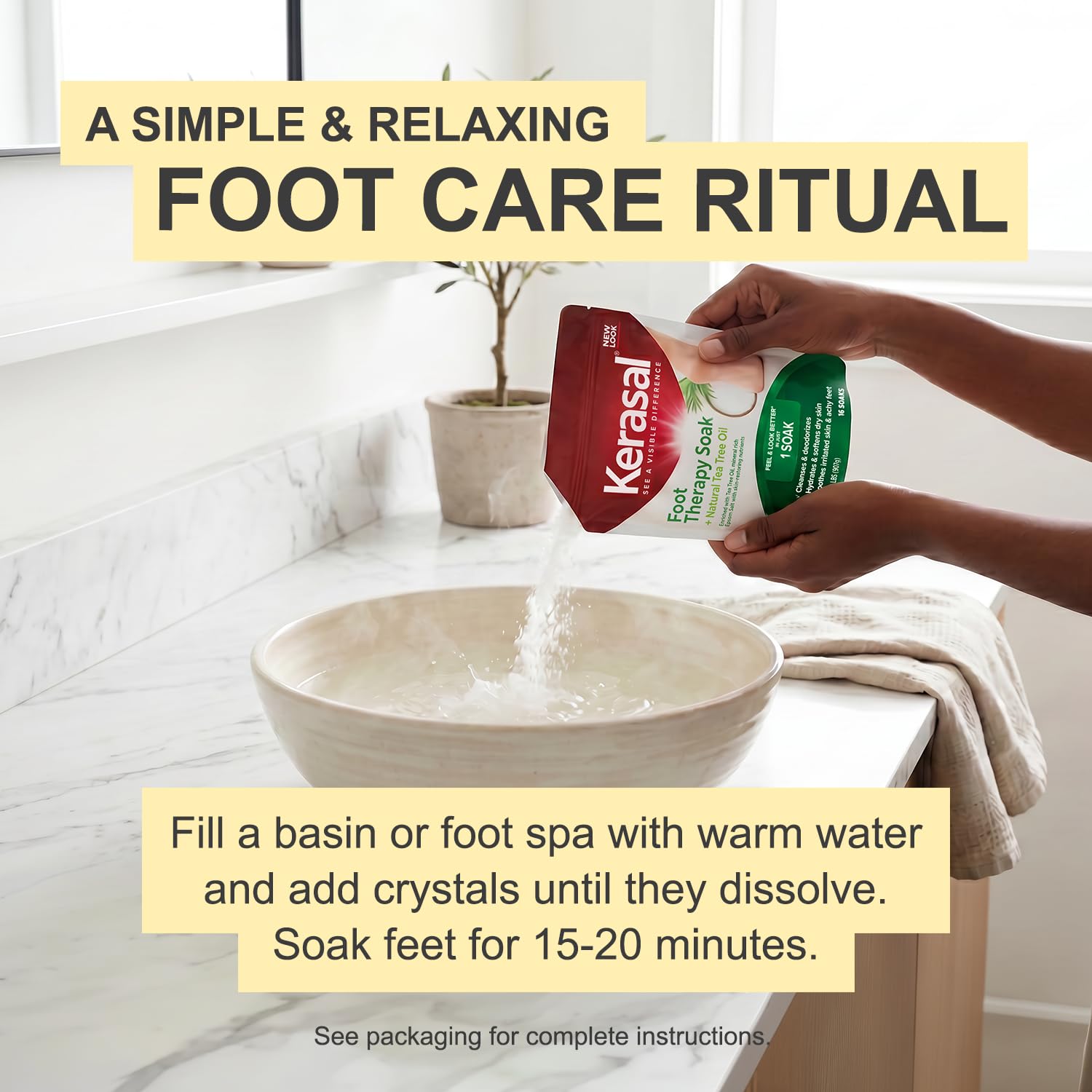 Kerasal Foot Therapy Soak, Foot Soak for Achy, Tired and Dry Feet, 2 lbs