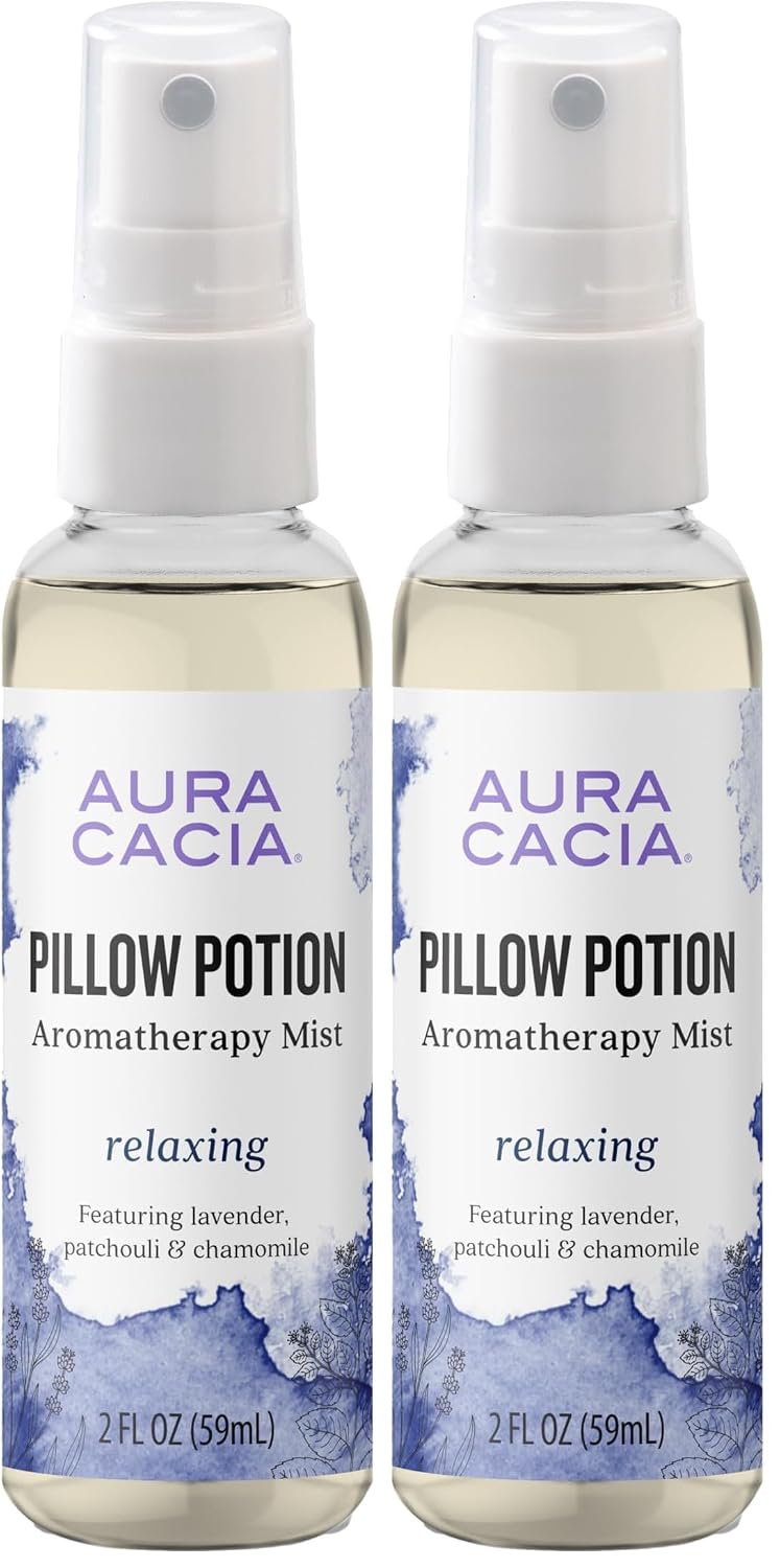 Aura Cacia Essential Solutions Mist, Pillow Potion, 2 Fluid Ounce (Pack of 2)