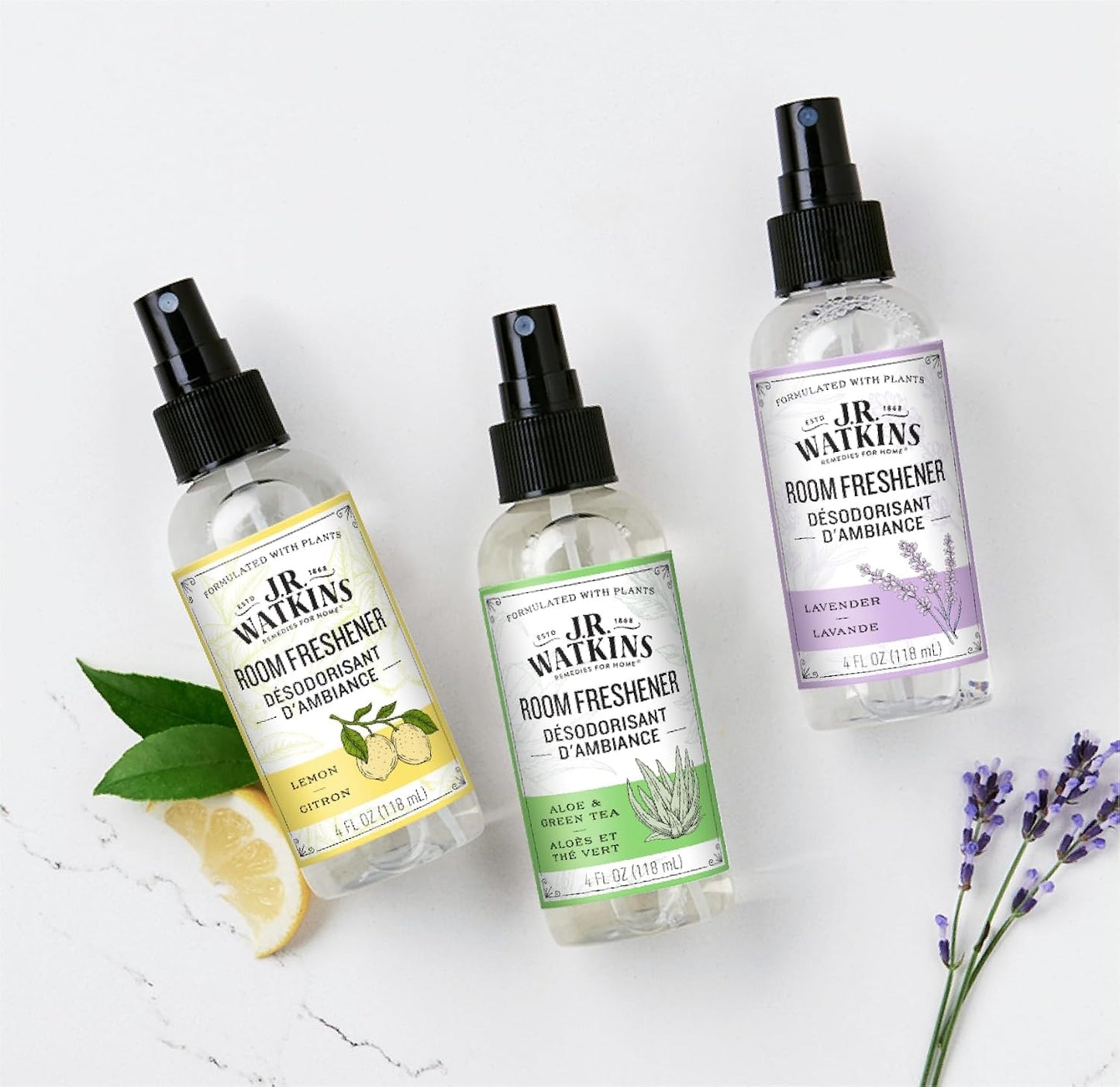 J.R. Watkins Room Freshener - Lavender - 4 Fl Oz, Pack of 3