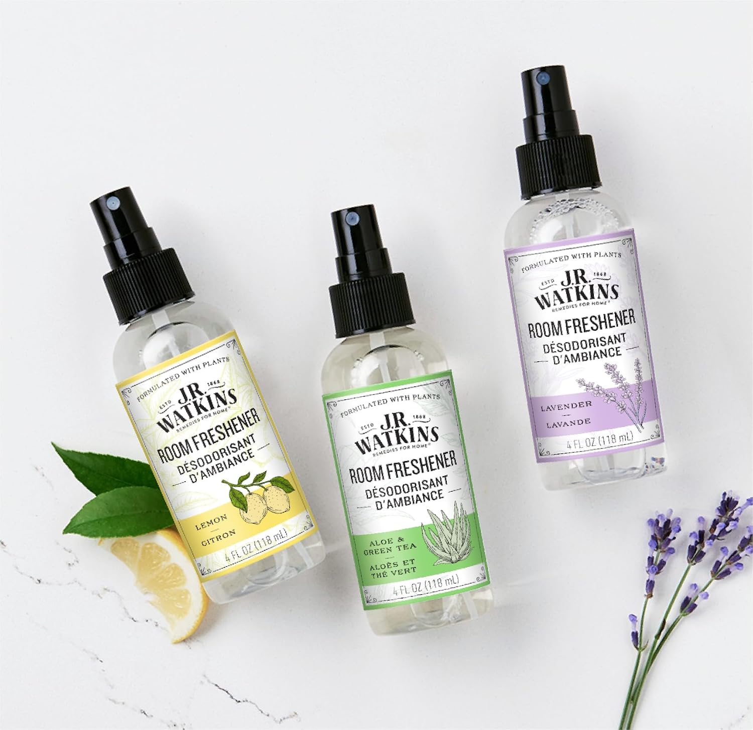 J.R. Watkins Room Freshener - Lavender - 4 Fl Oz, Pack of 3