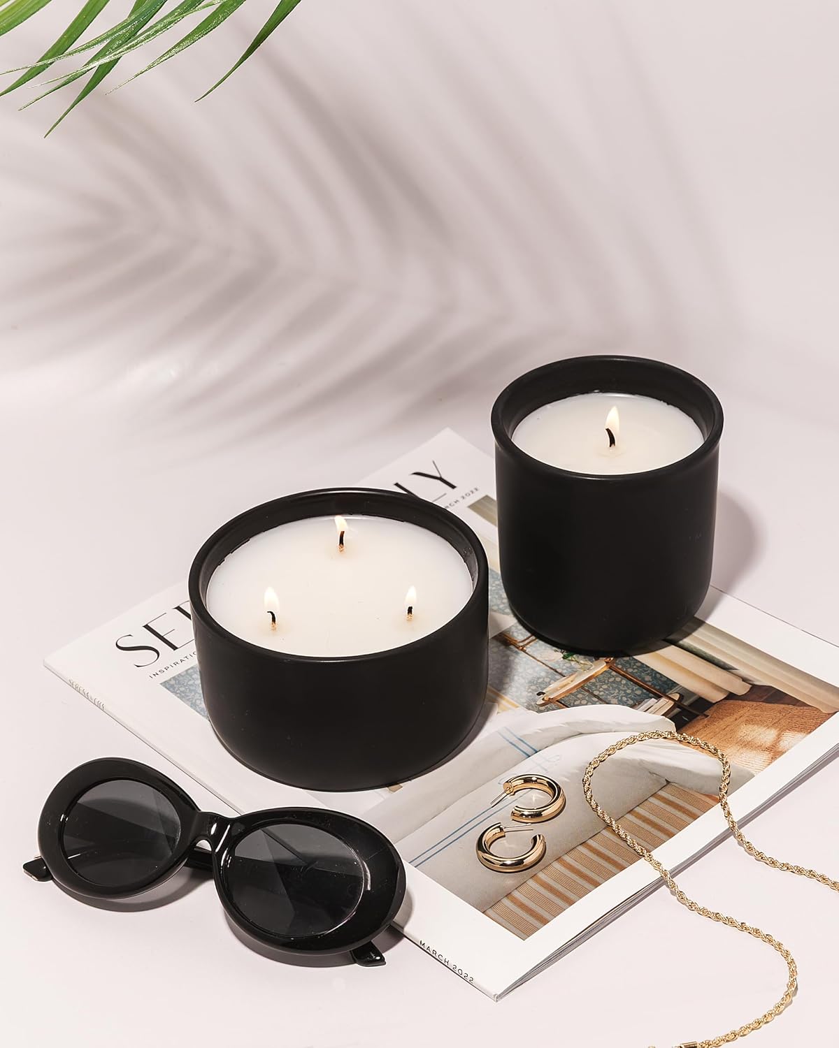 Citrus Skylight Scented Candle | Citrus, Agave & Peach | 10 oz Hand-Poured Coconut Apricot Wax | 45+ Hour Clean Burn | Bright Tropical Home Fragrance