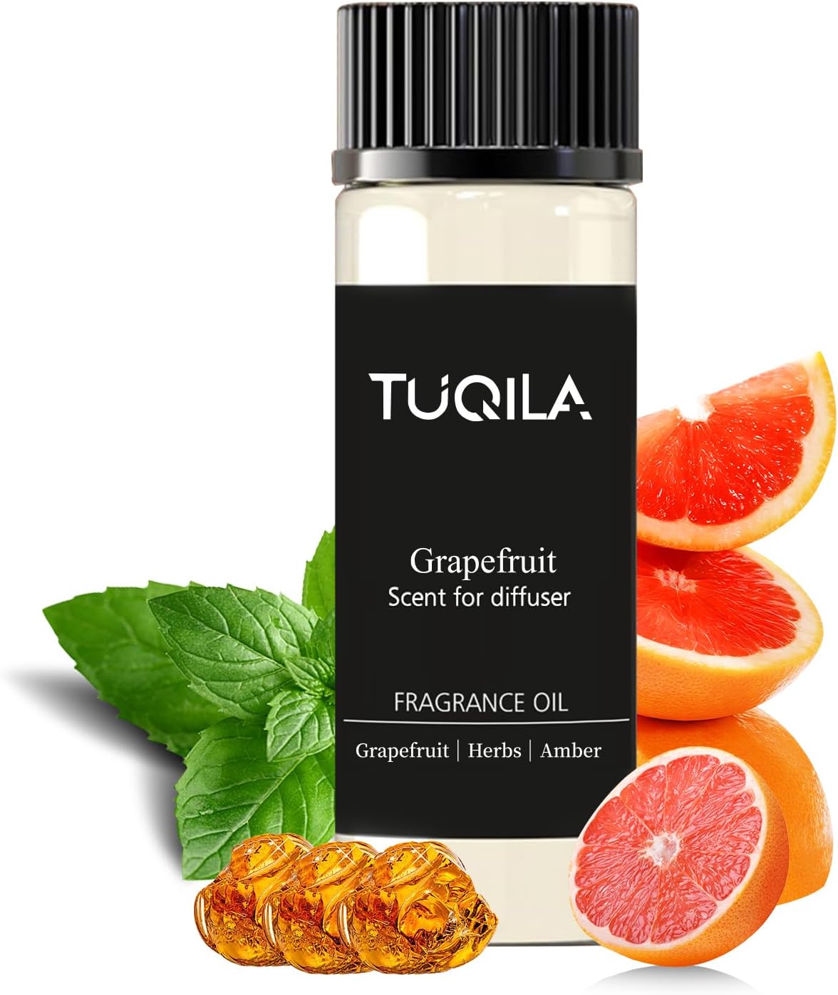 20ML Grapefruit Diffuser Oil Sampler Scented Oils for Waterless Diffuser, Aromatherapy Essential Oil with Festive Notes of Zesty Citrus, Amber