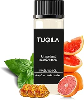 20ML Grapefruit Diffuser Oil Sampler Scented Oils for Waterless Diffuser, Aromatherapy Essential Oil with Festive Notes of Zesty Citrus, Amber